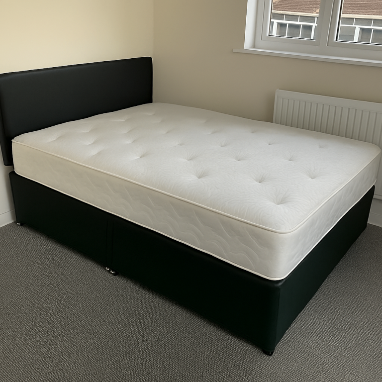 ]] King Size Divan Fabric Bed – Mattress Included | Same Day Delivery ]]