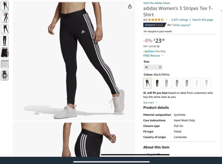 ADIDAS Full length, medium, leggings. BRAND NEW WITH TAGS. BARGAIN price thanks ☺️ 