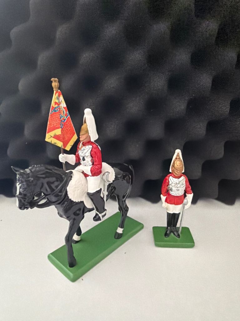 Vintage Metal lifeguard Soldiers - Horse and Foot Guard