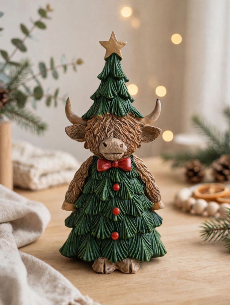 Highland Cow Christmas Tree Decoration Ornament