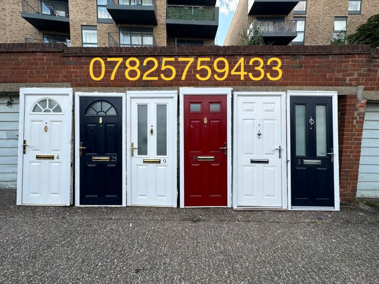 Good Condition Used PVC and Composite Doors - Various Colours