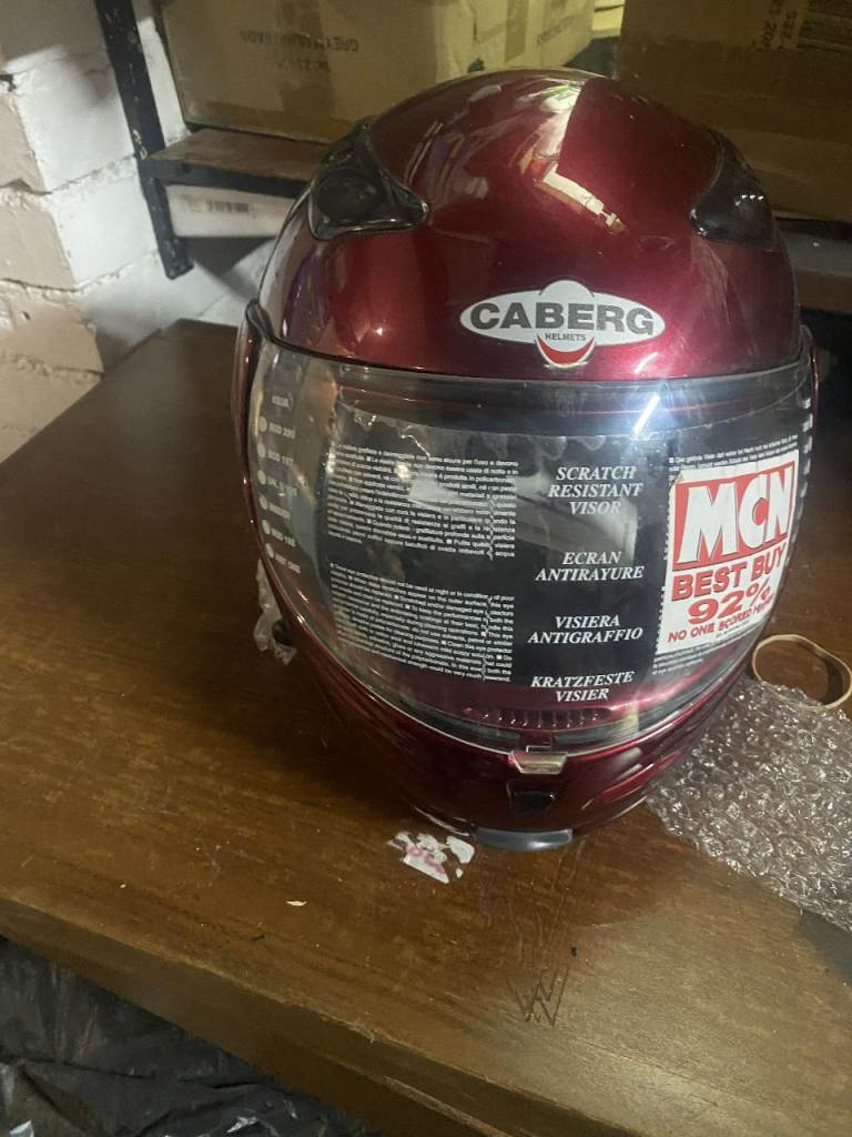 caberg motor bike xl helmit new