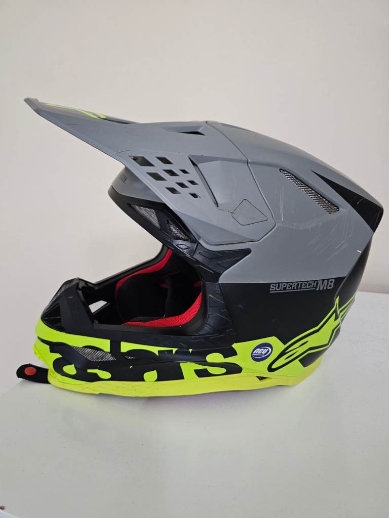 Alpinestars Supertech S-M8 Radium Black Grey Yellow Motocross 
