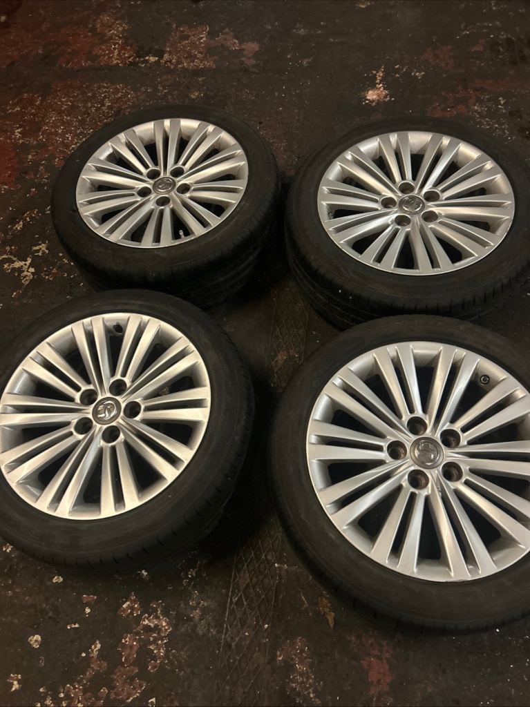 18” vauxhall insignia vivaro alloy wheels and tyres 245 45 18