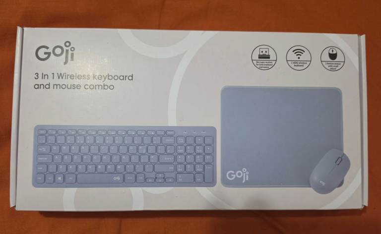 Goji 3 in 1 Wireless Keyboard and Mouse Combo - New, Blue
