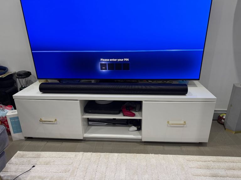 TV media stand unit bench can fit up to 65 inch FREE