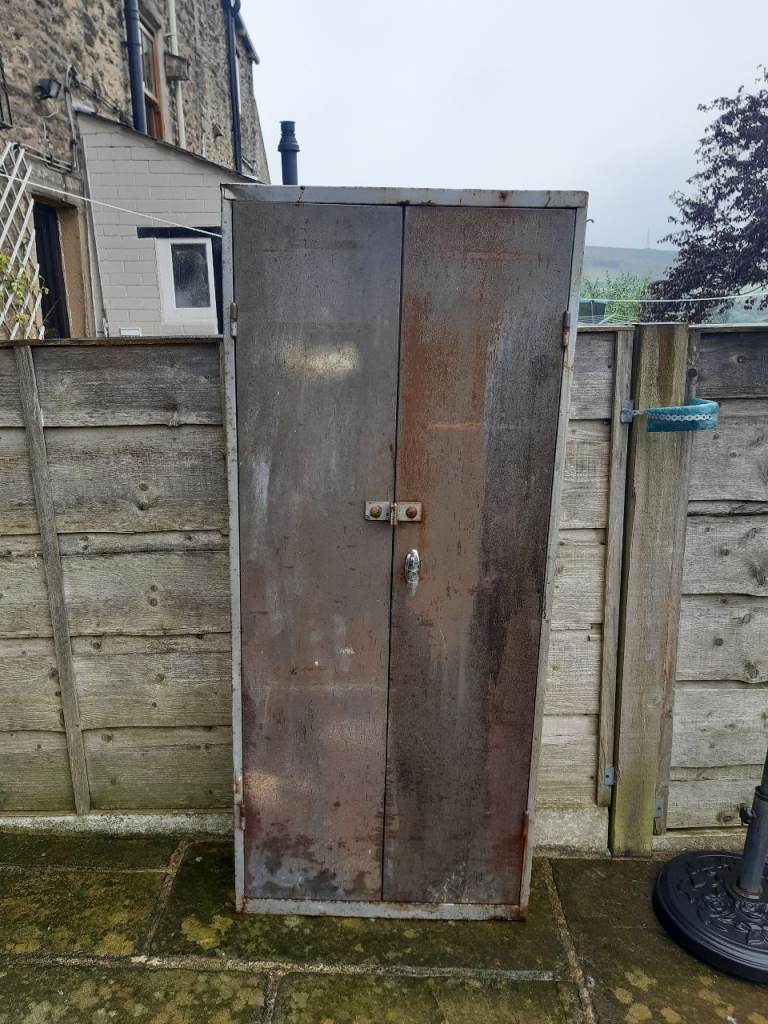 Industrial Vintage Steel Workshop Cabinet Locker