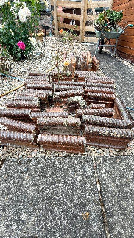 Red Rope Stone Edging, Victorian Style, Garden Border Edging - £10/£15 each