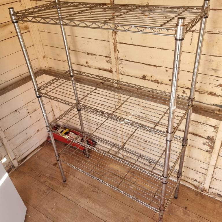 Metal shelving