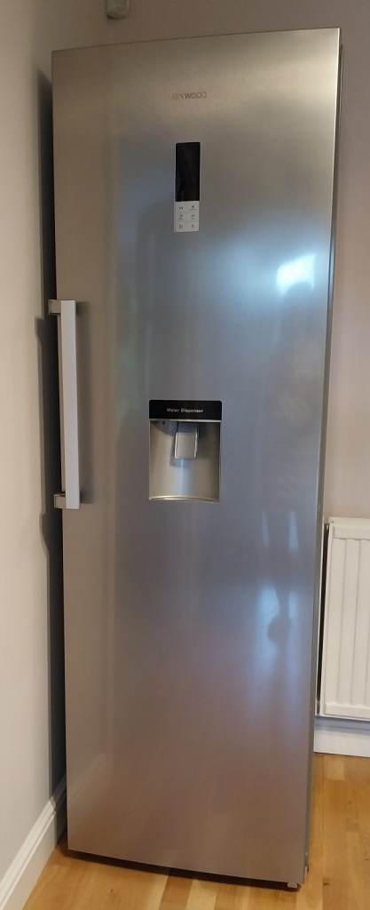 Kenwood Tall Silver Freestanding Fridge with Water Dispenser