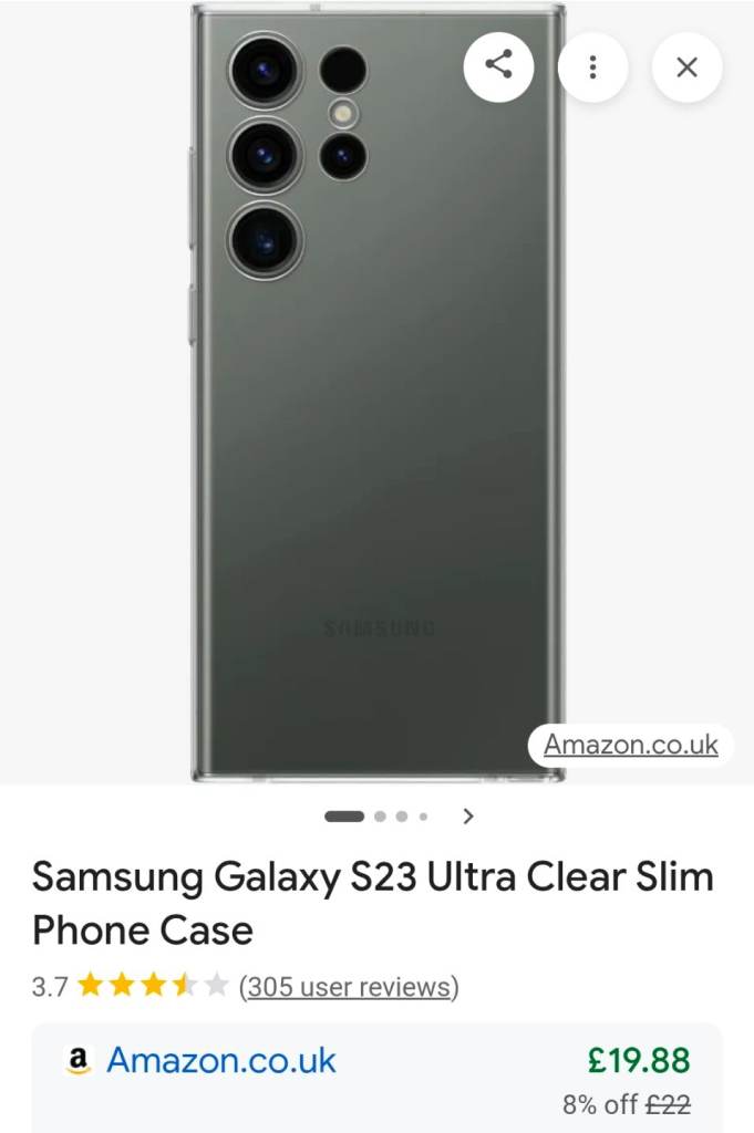Spingen Samsung S23 Ultra Clear Case