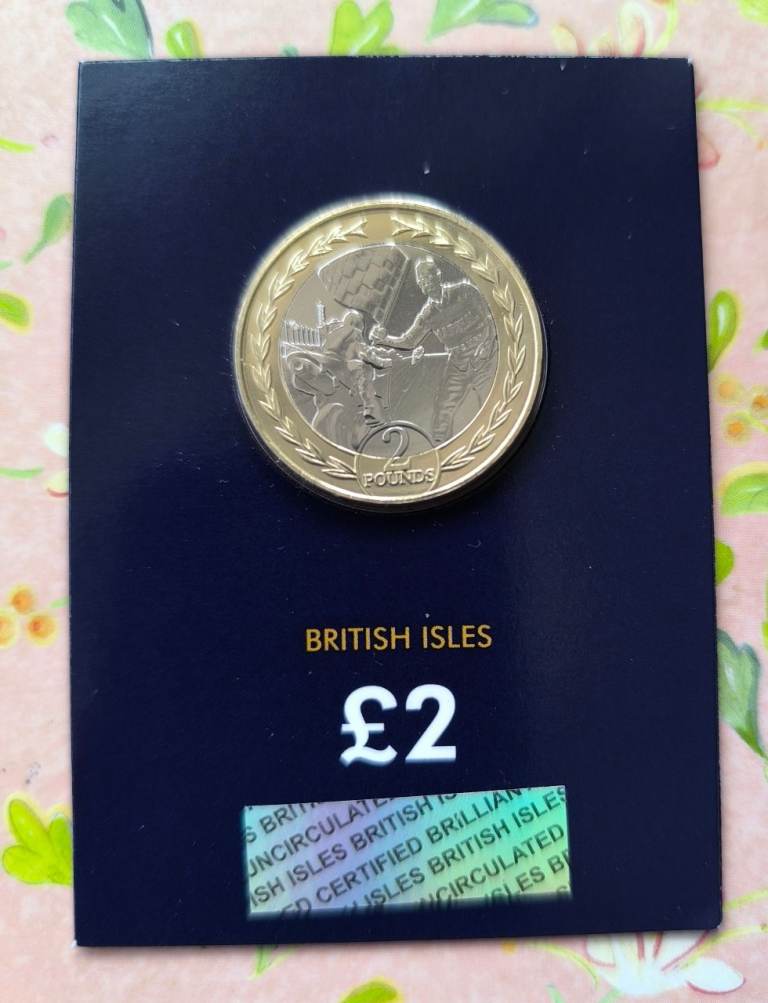 2023 IoM TT Sidecar 2 pound coin