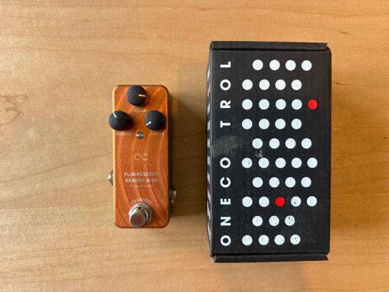 One Control Fluorescent Orange Distortion Pedal