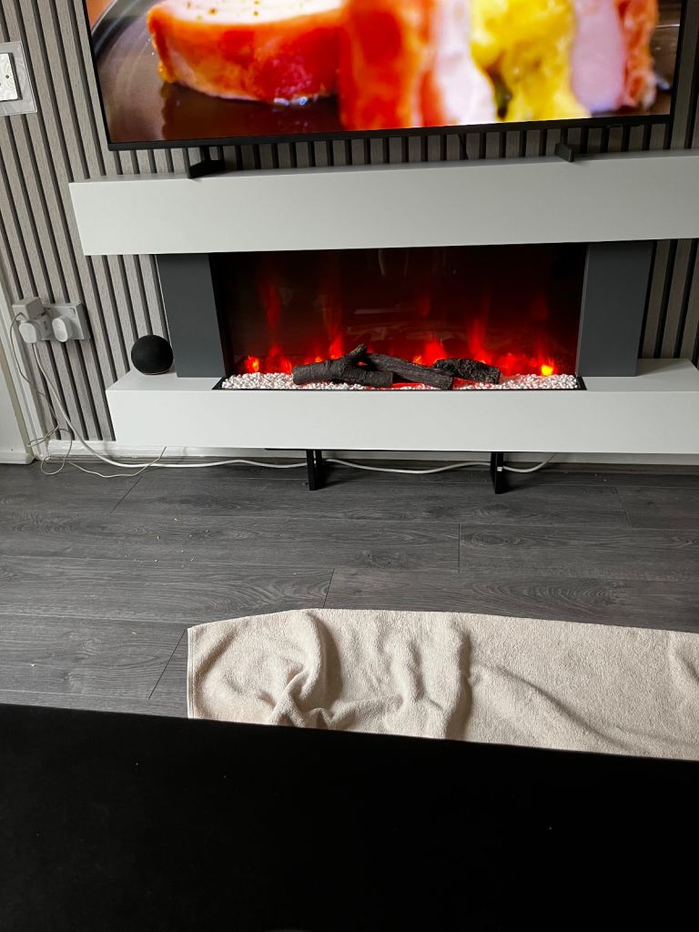 Beautiful realistic flame fireplace