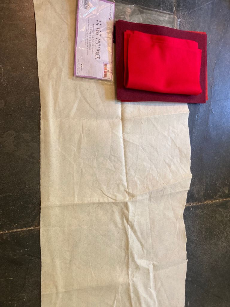 Bundle of craft felt fabric