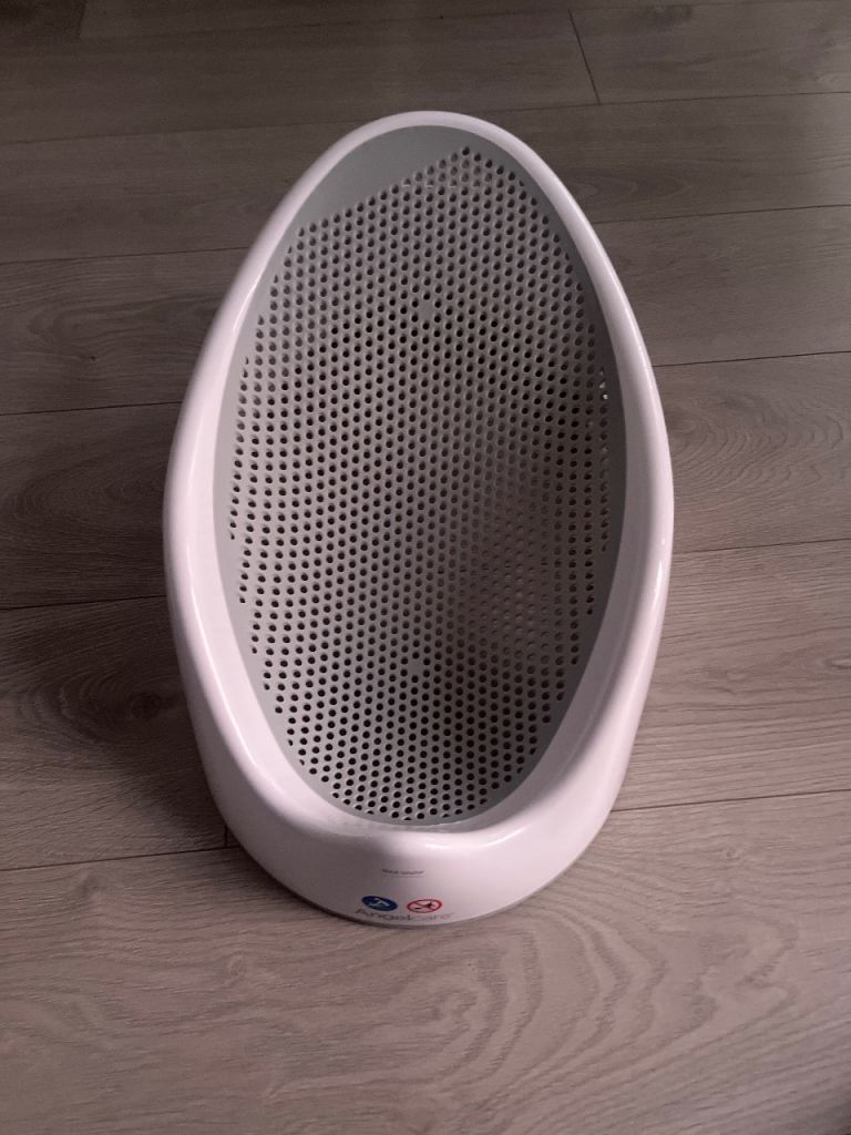Baby Bath Support Seat – White/Grey, As Good As New