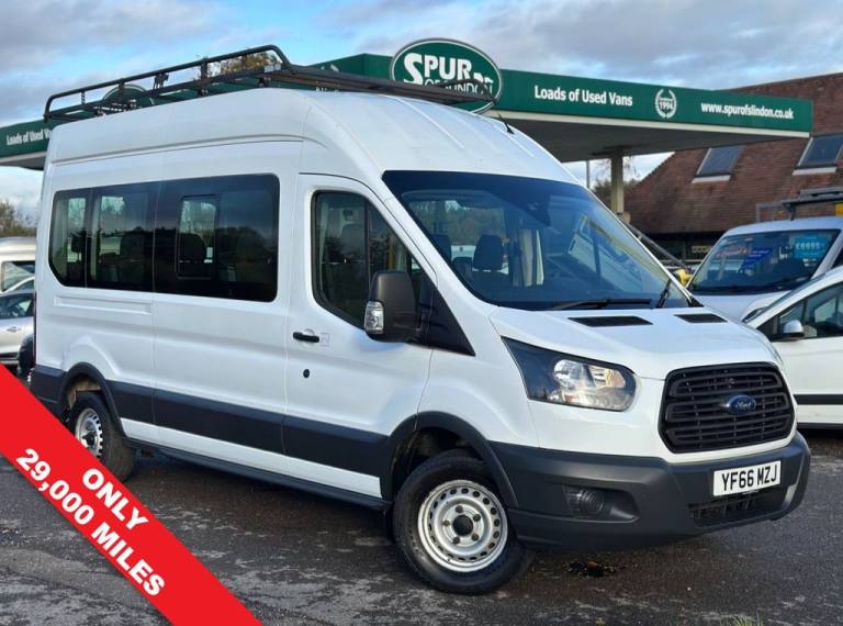 2016 Ford Transit 2.2 TDCi 410 HDT Minibus 5dr Diesel Manual L3 H3 (15 seats) (196 g/km, 123  NA ...