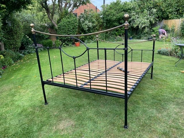 John Lewis wrought iron bed frame