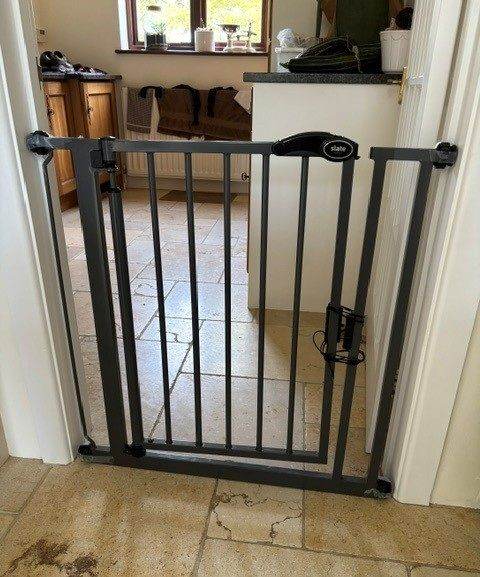 Slate Grey Metal Safety Gate