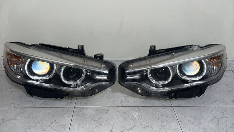BMW M4, SERIE 4 F30 F82 F83 F36 Complete Front Left and right Headlight xenon 2014-2017