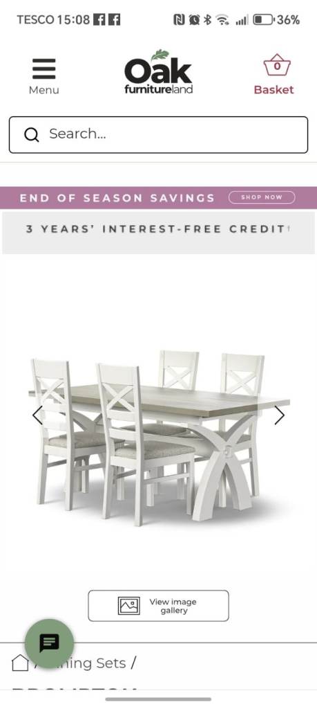 DINING TABLE & CHAIRS X6