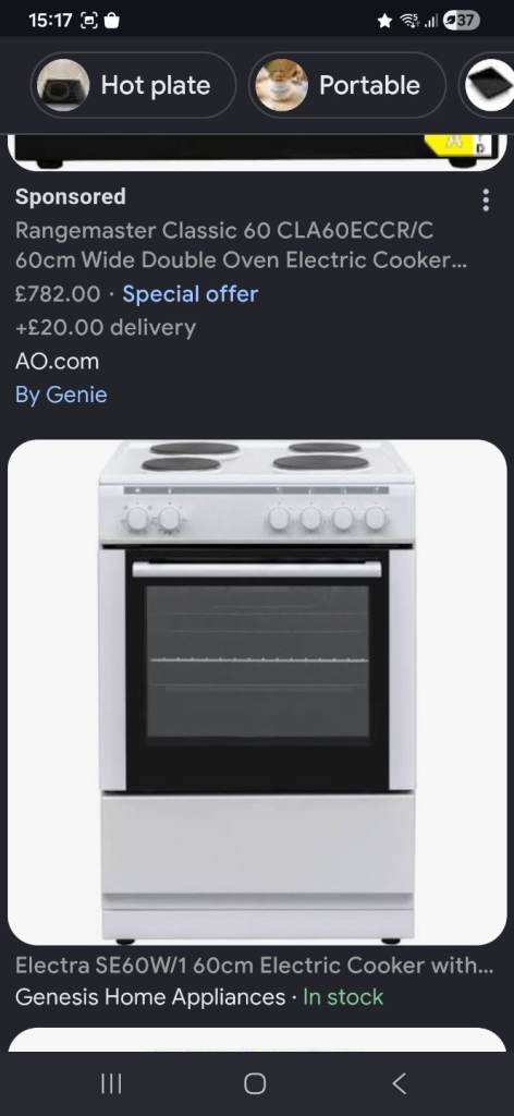 Wanted electric cooker in good working condition 
