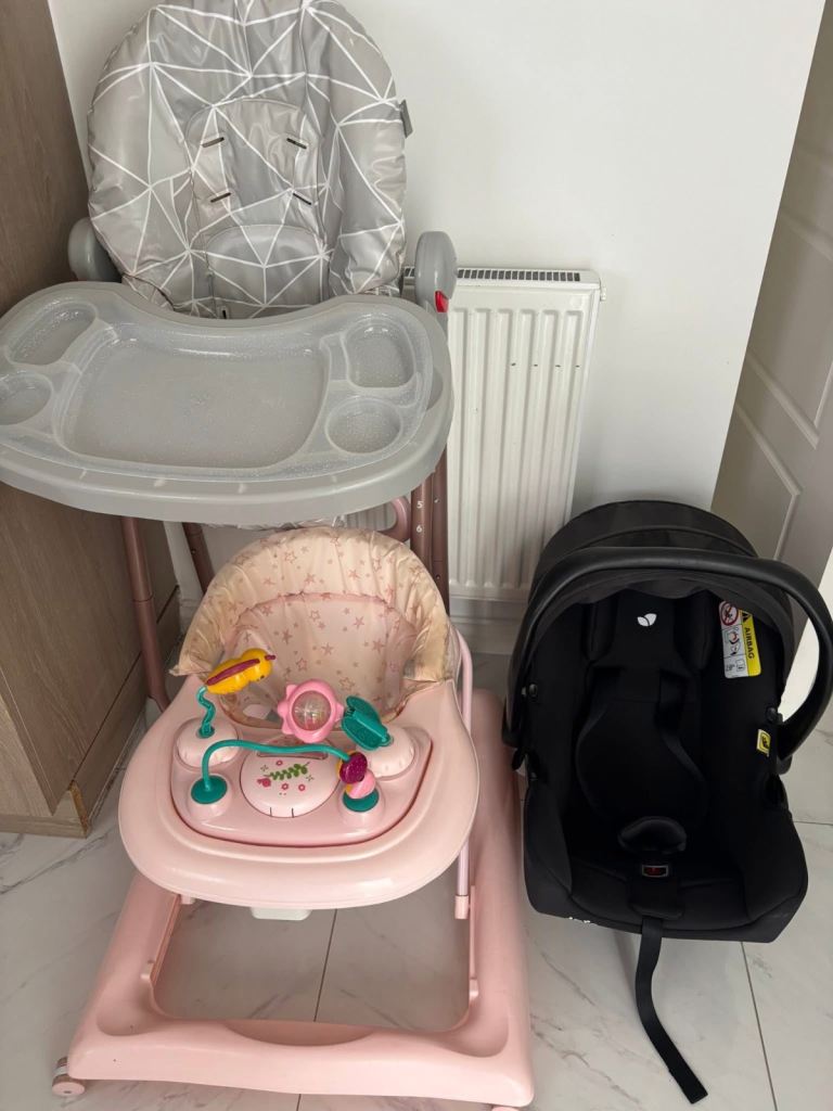 Baby bundle , walker, car seat, high chair