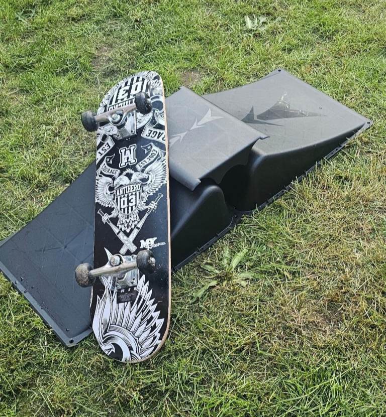 Antihero 103 Skateboard with Ramp - Good Condition