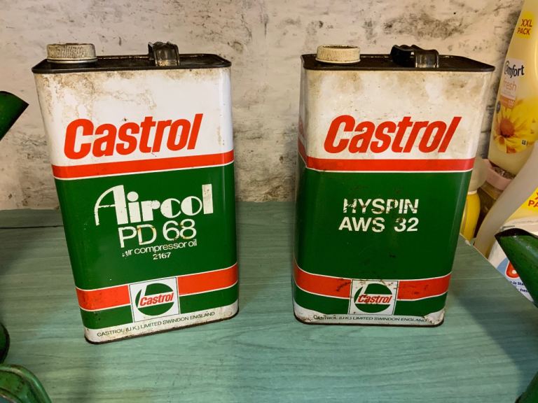 Castrol oil Cans 