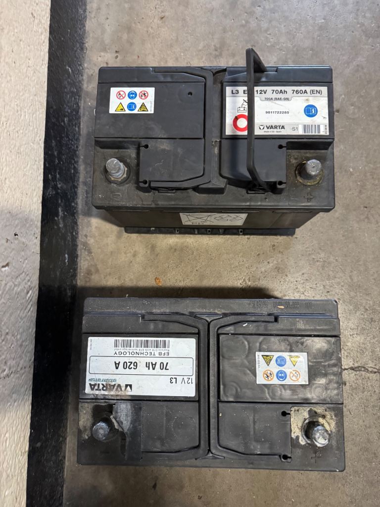 Used car batteries x2