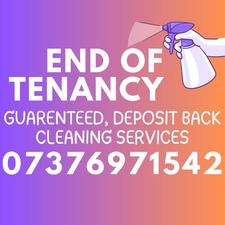 🔑PROFESSIONAL SHORTNOTICE END OF TENANCY CLEANING LONDON