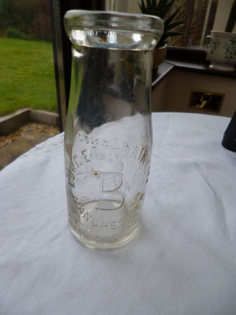 There can't be many  milk bottles like this left from a long defunct  Manchester dairy