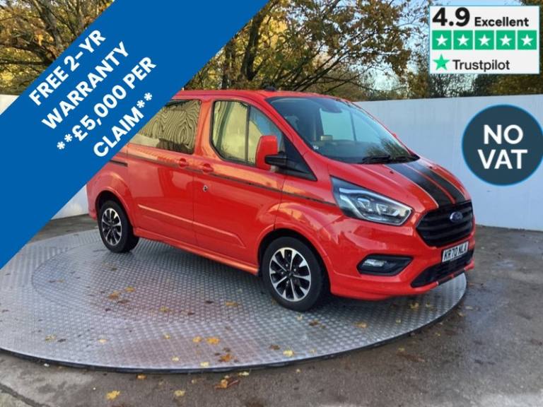2020 Ford Transit Custom 320 EcoBlue Sport SWB L/R C/C A/C Euro 6 *NO VAT* Combi Van Diesel Autom...
