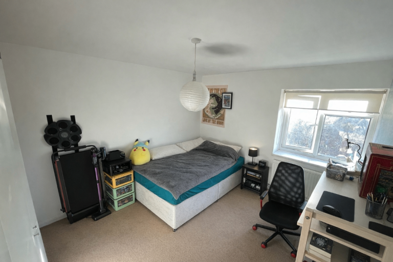Big, bright double room with a huge closet!