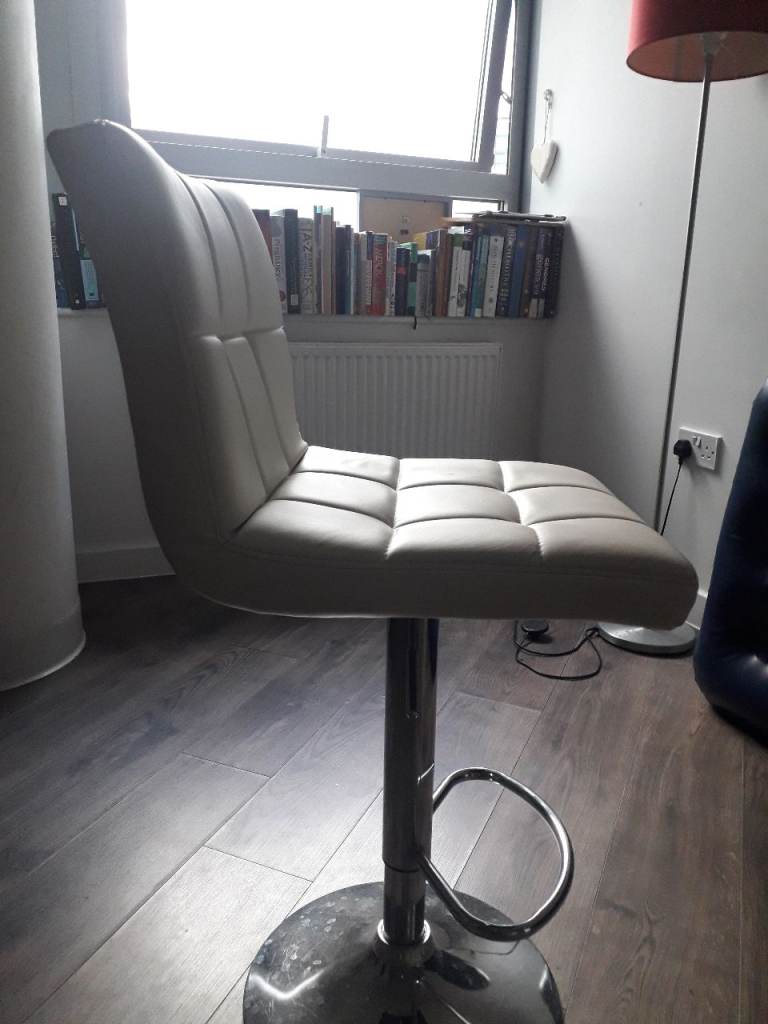 Kitchen Bar Stool with Back and Adjustable Collect By W Croydon Tram Stop.