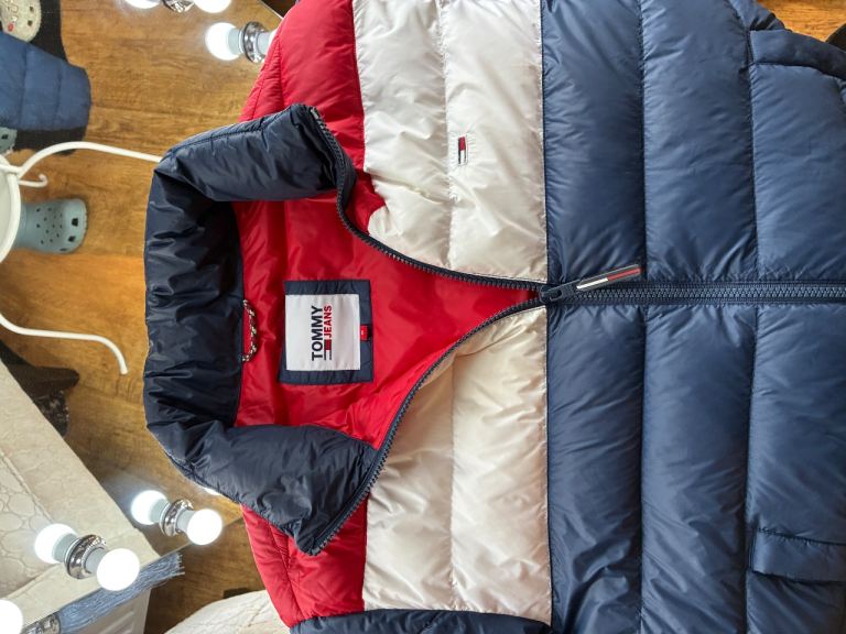 Tommy Jeans Puffer Jacket – Multicoloured, Good Condition