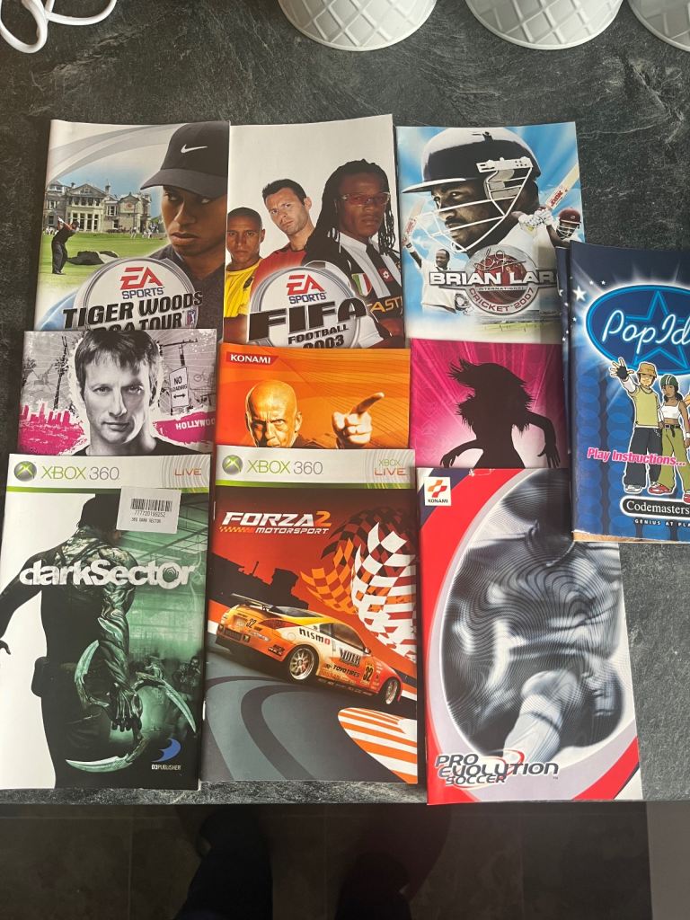 PS2 Xbox 360 Manual Replacements x 20 Mixed Bundle 