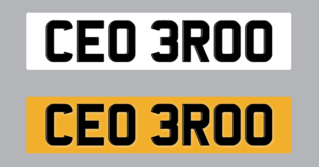 CEO BROO Personalised private car number plates (CEO , BOSS , BRO, BROTHER) 