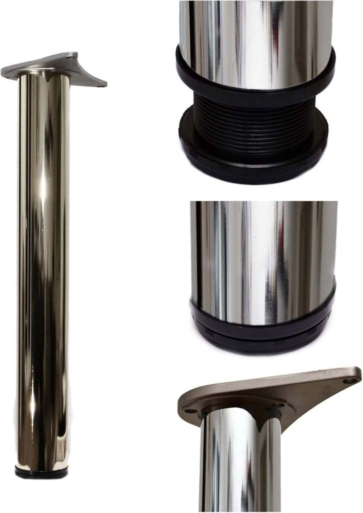 Chrome Table Legs x 4 New