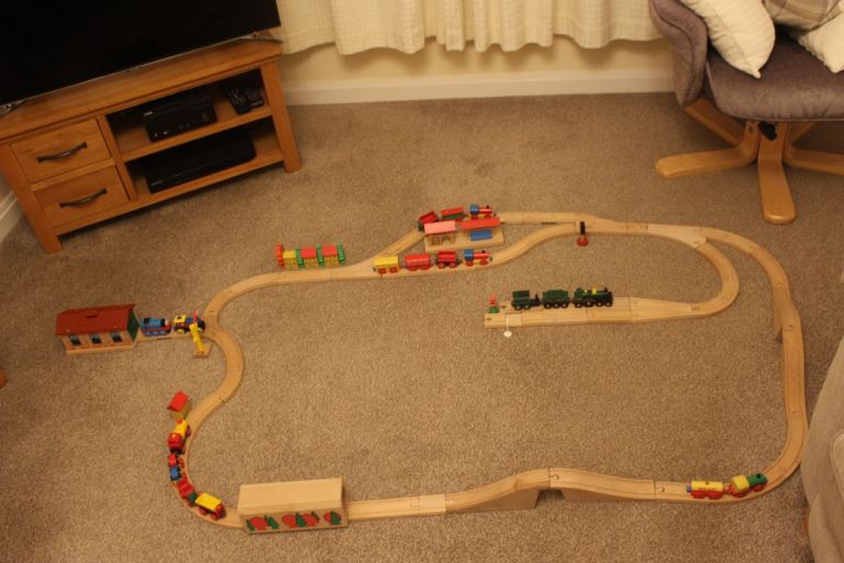  Wooden Train set and accessories 