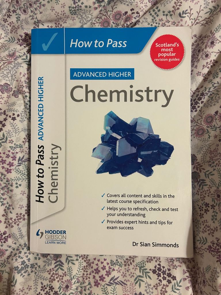 How to Pass SQA Advanced Higher Chemistry Book