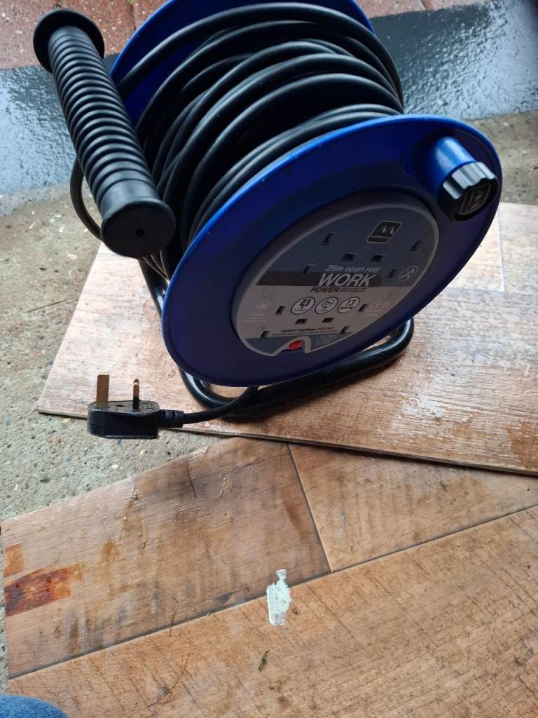 Masterplug 25m 4-Socket Extension Lead Reel – Good Condition, £15.00 ...