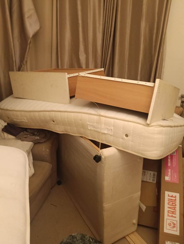 single divan bed with mattress for free
