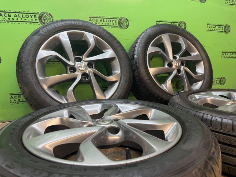 *REFURBISHED* GENUINE OEM VAUXHALL CORSA 16” 4x100 ALLOY WHEELS + GOOD TYRES COMBO  