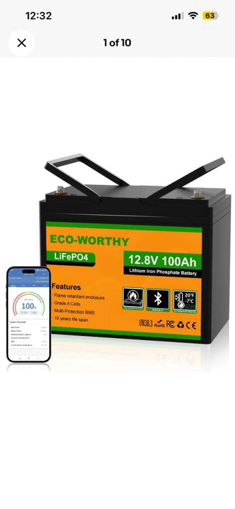 Brand new Ecoworthy lifepo4 batteries 