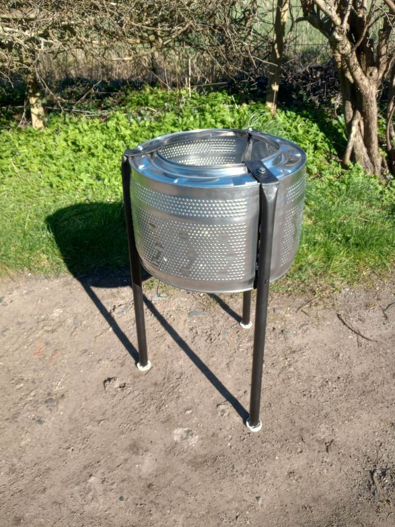 Brazier firepit washing machine drum upcycles.