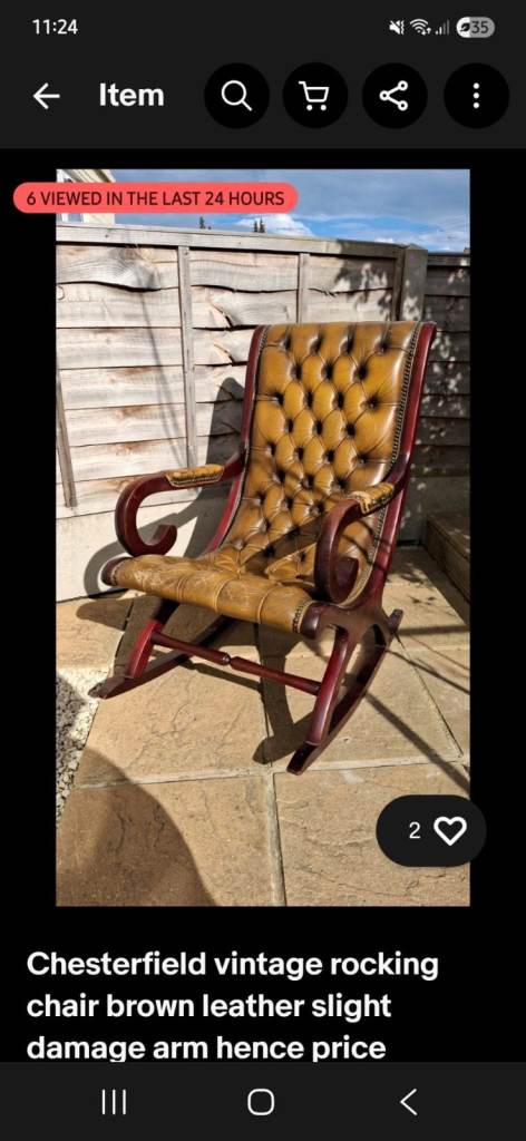 Chesterfield Rocking chair 