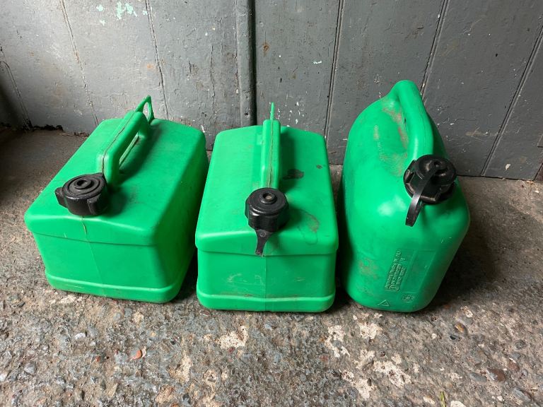 Fuel cans. 