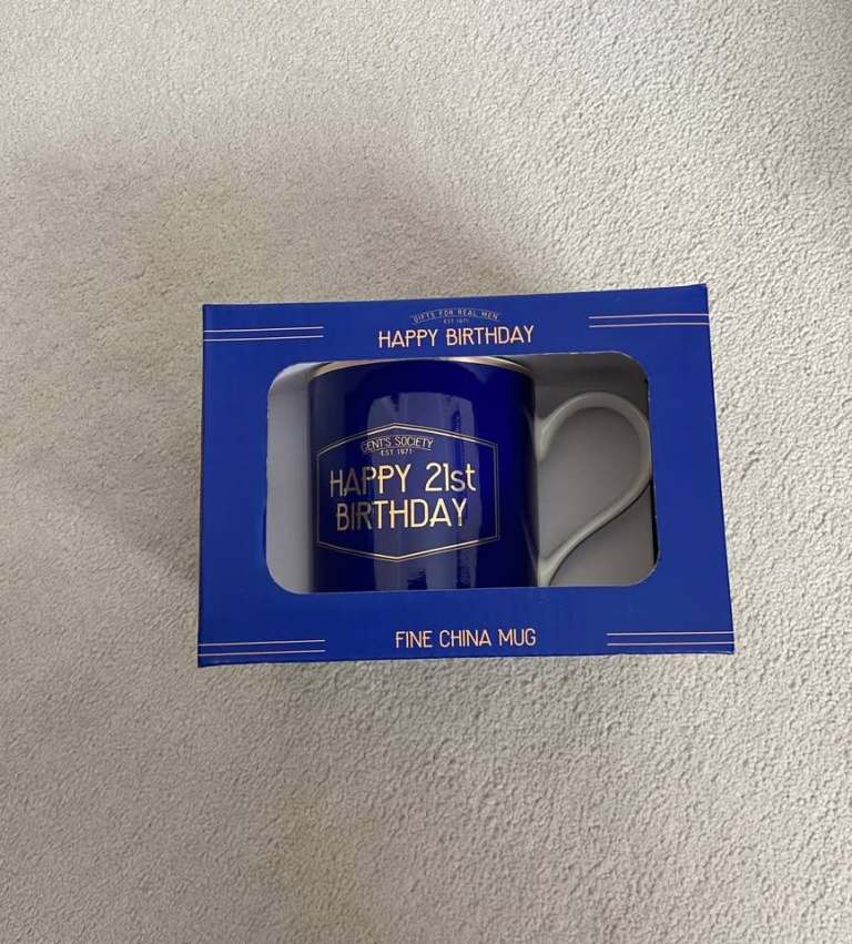 Gift mug 21st birthday New never used