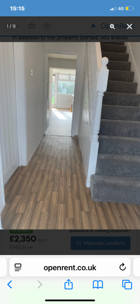 3 bed house with 2 reception rooms RM13 To Let